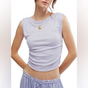 NWT SIZE S/P Free People Purple Fitted Crop Tank Top
